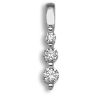 18ct White Gold 0.25ct Diamond Trilogy Pendant