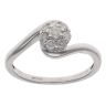 9ct White Gold 0.25ct Brilliant Cut Diamond Cluster Ring