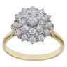 18ct Yellow Gold 1.00ct Brilliant Cut Diamond Cluster Ring