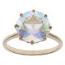 9ct Yellow Gold Cubic Zirconia Single Stone Ring