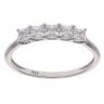 Silver Cubic Zirconia Five Stone Ring By Icesia