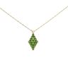 9ct Yellow Gold Diopside Pendant And Chain 18"