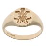 9ct Yellow Gold Welsh Feathers Signet Ring