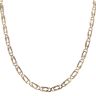 9ct Yellow Gold Fancy Curb Chain 20"