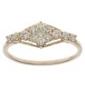 9ct Yellow Gold 0.50ct Brilliant Cut Diamond Cluster Ring