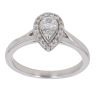 9ct White Gold 0.20ct Diamond Cluster Ring