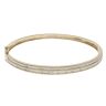 14ct Yellow Gold 1.00ct Baguette Cut Diamond Bangle