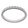 9ct White Gold 0.50ct Brilliant Cut Diamond Half Eternity Ring