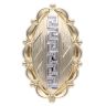 14ct Yellow Gold and White Gold Greek Key Ring