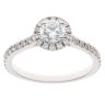 18ct White Gold 0.90ct Brilliant Cut Lab Grown Diamond Cluster Ring