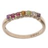 14ct Yellow Gold Multi Gemstone Fancy Ring