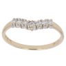 14ct Yellow Gold Cubic Zirconia Wishbone Ring