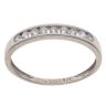 9ct White Gold Cubic Zirconia Half Eternity Ring