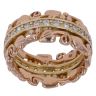 18ct Yellow and Rose Gold 0.55ct Brilliant Cut Diamond Tree Of Life Clogau Ring
