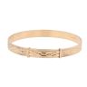 9ct Yellow Gold Patterned Expanding Bangle