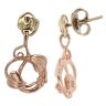 9ct Yellow And Rose Gold Tree Of Life Clogau Drop Earrings