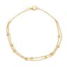 22ct Yellow Gold Duo Strand Bead Bracelet 7"