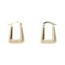 9ct Yellow Gold Diamond Cut Creole Earrings