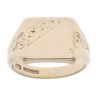 9ct Yellow Gold Patterned Signet Ring
