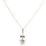9ct Yellow Gold Rennie Mac Double Heart Pendant And Chain 18"
