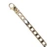 9ct Yellow And White Gold Fancy Bracelet 7.5"
