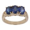 18ct Yellow Gold Three Stone Sapphire Ring