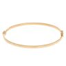 9ct Yellow Gold Plain Hinged Bangle