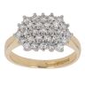 18ct Yellow Gold 0.60ct Brilliant Cut Diamond Cluster Ring