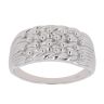 Sterling Silver Four Row Keeper Ring By Icesia