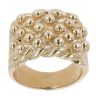 9ct Yellow Gold Five Row Keeper Ring