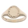 9ct Yellow Gold Patterned Signet Ring