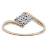 9ct Yellow Gold 0.20ct Brilliant Cut Diamond Cluster Ring