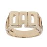 9ct Yellow Gold Patterned Dad Signet Ring