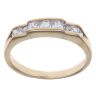 9ct Yellow Gold Cubic Zirconia Half Eternity Ring