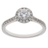 18ct White Gold 0.90ct Brilliant Cut Lab Grown Diamond Cluster Ring