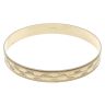 9ct Yellow Gold Patterned Star Bangle