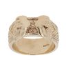 9ct Yellow Gold Patterned Buckle Ring