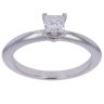 Platinum 0.35ct Princess Cut Diamond Solitaire Ring