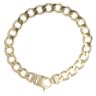 9ct Yellow Gold Curb Bracelet 8"