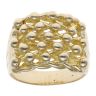 14ct Yellow Gold Five Row Keeper Ring