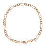 9ct Yellow Gold Figaro Bracelet 7"