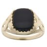 9ct Yellow Gold Square Onyx Signet Ring