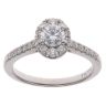 18ct White Gold 0.77ct Brilliant Cut Diamond Cluster Ring
