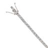 18ct White Gold 6.00ct Brilliant Cut Diamond Tennis Bracelet 7"
