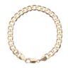 9ct Yellow Gold Curb Bracelet 9"
