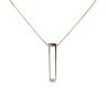 9ct Yellow And White Gold 0.02ct Diamond Pendant And Chain 18"