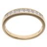 18ct Yellow Gold 0.50ct Princess Cut Diamond Half Eternity Ring