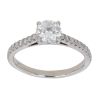 Platinum 1.32ct Brilliant Cut Lab Grown Diamond Solitaire Ring