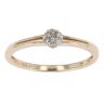 9ct Yellow Gold 0.08ct Diamond Cluster Ring by Anya Belle