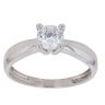 14ct White Gold Cubic Zirconia Single Stone Ring